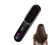 Hair Brush Straightener,Fast Heating Rechargeable Styling Tools - Straightening Comb with Negative Ions for Women,for Home Vacation Morning Rush Outdoor