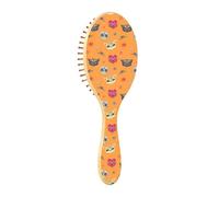Hair Brush Wood Day Death Pattern Sugar Wood Paddle Hair Brush Hair Brush Massage Hair Brush