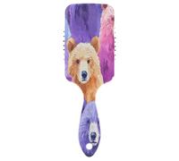 Hair Brushes Watercolor Bears Colorful Scalp Massage Brushes Wet And Dry HairBrushes for Thick Hair Detangling and Adding Shine