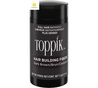 Hair Building Fibres Powder, Dark Brown, 3G Bottle - for a Thicker-Looking Hairl