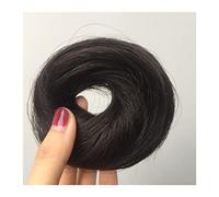 Hair Bun 1/2 Pack Women's Hair Bun Messy Bun Donut With Elastic Rubber Band Elastic Band Ponytail Hair Extensions Hair Bun Hair Bun Piece(1 Piece,1B Natural Black)