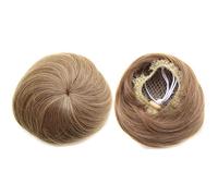 Hair Bun 1 Pack Donut Bun with Drawstring Ponytail Hair Extensions Synthetic Curly Bun Wig Hair Slices Hair Bun for Women Hair Bun Piece(M12-24)