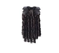 Hair Bun 1 Pack Ladies Wig Retro Ponytail Hair Comb Bow Knot Wig Palace Curly Hair Ponytail Extensions Wig Bun Hair Bun Piece(D,35cm)