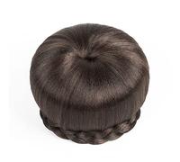 Hair Bun 1 Pack Synthetic Bun Braided Bun Ponytail Hair Extensions Women's Donut Curls Bun Hair Accessories for Women wig(S84)