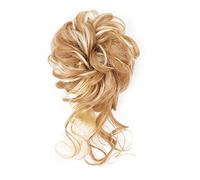 Hair Bun 1 Pack Synthetic Bun Messy Bun with Tassel Ponytail Extensions Women Wavy Bun Elastic Bungee Hair Bands Hair Bun Hair Bun Piece(27h613)