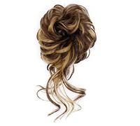 Hair Bun 1 Pack Synthetic Bun Messy Bun with Tassel Ponytail Extensions Women Wavy Bun Elastic Bungee Hair Bands Hair Bun Hair Bun Piece(9h19)
