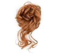 Hair Bun 1 Pack Synthetic Bun Messy Bun with Tassel Ponytail Extensions Women Wavy Bun Elastic Bungee Hair Bands Hair Bun Hair Bun Piece(30)