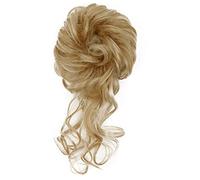 Hair Bun 1 Pack Synthetic Bun Messy Bun with Tassel Ponytail Extensions Women Wavy Bun Elastic Bungee Hair Bands Hair Bun Bun(22h27)