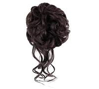 Hair Bun 1 Pack Synthetic Bun Messy Bun with Tassel Ponytail Extensions Women Wavy Bun Elastic Bungee Hair Bands Hair Bun Hair Bun Piece(2)
