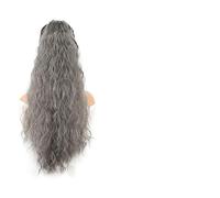 Hair Bun 1 Pack Synthetic Hair Bun Long Curly Water Wave Wig Women Drawstring Hair Comb Ponytail Hair Extensions Hair Bun Hair Bun Piece(SW288-0403)