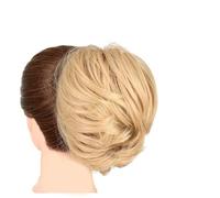 Hair Bun 1 Pack Synthetic Messy Bun Hair Extensions Wavy Curly Bun Short Ponytail Bun Extensions Women Elastic Bun Wigs wig(18)