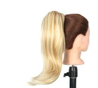 Hair Bun 18 Inch Synthetic Straight Ponytail Hair Extensions Wig Bun Wrap Ponytail Barrette Clips for Women Hair Accessories wig(P1B/30)