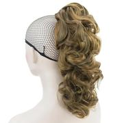 Hair Bun 1Pcs Ponytail Curly Synthetic Hair Blonde Ombre Clip In Hair Extensions Little Pony Tail Hair On Clips Chignon(P1B/27)