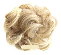Hair Bun 1Pcs Synthetic Flexible Elastic Women's Messy Hair Bun BlackBrown Blonde Curly Scrunchy Chignon Hairpiece(M18-613)