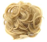 Hair Bun 1Pcs Synthetic Flexible Elastic Women's Messy Hair Bun BlackBrown Blonde Curly Scrunchy Chignon Hairpiece(#22)