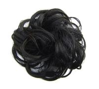 Hair Bun 1Pcs Synthetic Flexible Elastic Women's Messy Hair Bun BlackBrown Blonde Curly Scrunchy Chignon Hairpiece(#1)