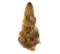 Hair Bun 20inches Ladies Fashionable Long Curly Hair Big Wave Synthetic Wig Claw Clip Style Ponytail Hair Extensions Hair Bun Hair Bun Piece(14)