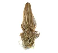 Hair Bun 20inches Ladies Fashionable Long Curly Hair Big Wave Synthetic Wig Claw Clip Style Ponytail Hair Extensions Hair Bun Hair Bun Piece(21)