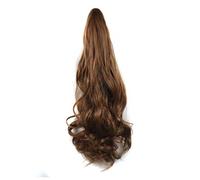 Hair Bun 20inches Ladies Fashionable Long Curly Hair Big Wave Synthetic Wig Claw Clip Style Ponytail Hair Extensions Hair Bun Hair Bun Piece(11)