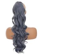 Hair Bun 20inches Long Wavy Drawstring Ponytail Faux Wig Women Claw Clip Hair Extension Ponytail Hair Extensions Hair Bun Hair Bun Piece(05)