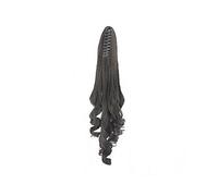 Hair Bun 21inches Messy Bun Synthetic Bun Long Curly Hair Big Wavy Claw Clip Style Ponytail Hair Extension Women Wig Bun Hair Bun Piece(B)