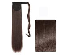 Hair Bun 22-32 Inch Synthetic Long Straight Ponytail Headband Ponytail Wig Wrap Hair Clip Extensions Ponytail Bun for Women wig(4,22inches)