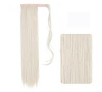 Hair Bun 22-32 Inch Synthetic Long Straight Ponytail Headband Ponytail Wig Wrap Hair Clip Extensions Ponytail Bun for Women Bun(60,22inches)