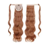 Hair Bun 22 Inch Long Wavy Curl Wrap Ponytail Heat Resistant Synthetic Wig Ponytail Extensions Hair Bun for Women wig(30)