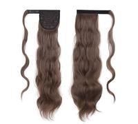 Hair Bun 22 Inch Long Wavy Curl Wrap Ponytail Heat Resistant Synthetic Wig Ponytail Extensions Hair Bun for Women Bun(8)