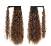 Hair Bun 22 Inch Synthetic Corn Wavy Long Ponytail Wig Wrap Hair Clip Extensions Ponytail Hair Bun Women Hair Accessories Bun(M430)