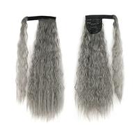 Hair Bun 22 Inch Synthetic Corn Wavy Long Ponytail Wig Wrap Hair Clip Extensions Ponytail Hair Bun Women Hair Accessories Hair Bun Piece(171)