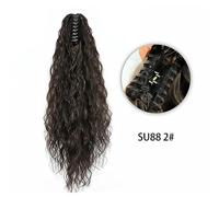 Hair Bun 22inches Messy Bun Long Curly Wavy Synthetic Bun Claw Clip Ponytail Braid Extension Bun Women Hair Accessories wig(SU88 2)