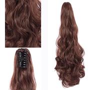 Hair Bun 24 Inch Large Wavy Long Hair Synthetic Fiber Wig Fluffy Natural Claw Clips Women Ponytail Extensions Hair Wig Bun Bun(33)