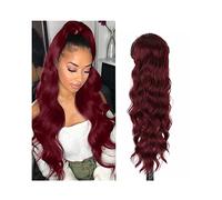 Hair Bun 24 Inch Synthetic Long Wavy Ponytail Drawstring Ponytail Extension Women Heat Resistant Fiber Hair Bun wig(118)