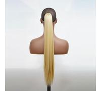 Hair Bun 24inches Synthetic Hair Bun Wig Ponytail Claw Clip Style Long Straight Hair Ponytail Extensions Women's Wig Hair Bun Hair Bun Piece(22/613)