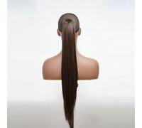 Hair Bun 24inches Synthetic Hair Bun Wig Ponytail Claw Clip Style Long Straight Hair Ponytail Extensions Women's Wig Hair Bun Hair Bun Piece(6)