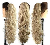 Hair Bun 25inches Synthetic Messy Bun Long Curly Hair Big Wavy Wig Claw Clip Style Female Ponytail Hair Extension Women's Wig Hair Bun Piece(05)