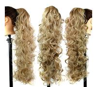 Hair Bun 25inches Synthetic Messy Bun Long Curly Hair Big Wavy Wig Claw Clip Style Female Ponytail Hair Extension Women's Wig Hair Bun Piece(04)
