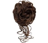 Hair Bun 2Pcs Synthetic Messy Curly Hair Tie With Elastic Band Black Gold Heat Resistant High Temperature Fiber Women Bun Hairpieces(1B/30HL)