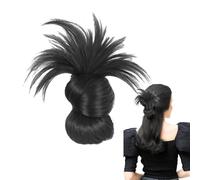 Hair Bun Clip - Faux Messy Hairpiece Updo, Clip-In Bun Extension | Natural Look Comfortable Hair Accessories for Women Everyday Fashion Travel Use Weddings Events Quick Fix Hairstyle Enhancer Soft