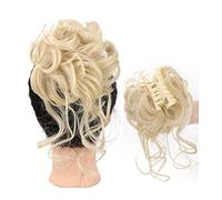 Hair Bun Extensions 1PCS Synthetic Curly Wavy Hairpieces Claw Clip in Dish Hair Claw Bun Chignon for Women Messy Curly Hair Bun Hair Scrunchies Extension Messy Bun H,SW207-207