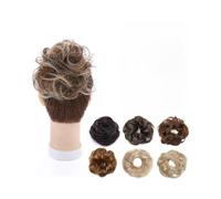 Hair Bun Extensions Curly Messy Bun Hair Piece Scrunchies Real Human Elastic Band Tousled Updo Chignon Messy Bun Hair Piece(4P27)