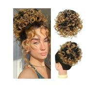 Hair Bun Extensions Messy Bun Hair Pieces for Women Synthetic Curly Drawstring Ponytail Updo Piece Messy Bun Hair Piece(1b27)