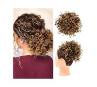 Hair Bun Extensions Messy Bun Hair Pieces for Women Synthetic Curly Drawstring Ponytail Updo Piece Messy Bun Hair Piece(T4-27A)