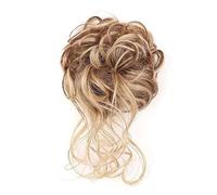 Hair Bun Extensions Synthetic Bun Hair Piece Messy Curly Wavy Elastic Scrunchies Ponytail Extensions Messy Bun Hair Piece(12H24)