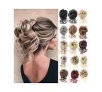 Hair Bun Extensions Synthetic Messy Curly Chignon Dount Hair Bun with Elastic Band Fibre Ponytail Hairpiece Messy Bun Hair Piece(30T613)
