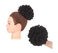 Hair Bun Hairpiece Dreadlocks Bun Afro Puff Drawstring Ponytail Hair Chignon Faux Nu Locs Hair Extensions Women Chignon(2)