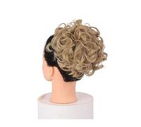 Hair Bun Hairpiece Short Messy Curly Dish Hair Combs Clip in Ponytail Scrunchie Chignon Bun Extension Synthetic Updo Hairpieces Hair Tray Ponytail Hair Piece for Women Women Chignon (Color : 006)