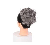 Hair Bun Hairpiece Short Messy Curly Dish Hair Combs Clip in Ponytail Scrunchie Chignon Bun Extension Synthetic Updo Hairpieces Hair Tray Ponytail Hair Piece for Women Women Chignon (Color : 0020)