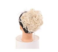 Hair Bun Hairpiece Short Messy Curly Dish Hair Combs Clip in Ponytail Scrunchie Chignon Bun Extension Synthetic Updo Hairpieces Hair Tray Ponytail Hair Piece for Women Women Chignon (Color : 0023)